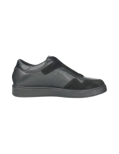 Igi&Co 4632600 slip on uomo in pelle e camoscio nero Igi&Co - 3 Igi&amp;co scarpe uomo in pelle e camoscio nero con chiusura ela