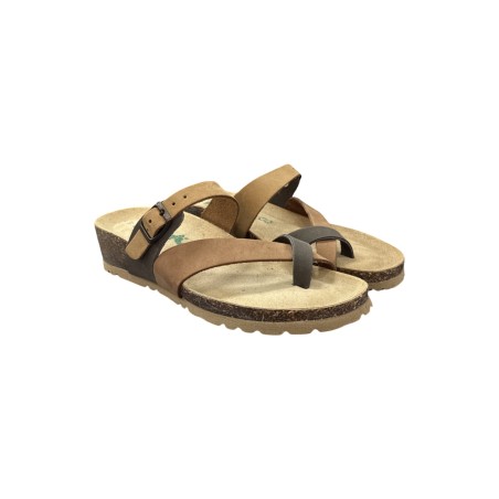 Bionatura 12A456-IM-NABMTO sandali donna in pelle tortora