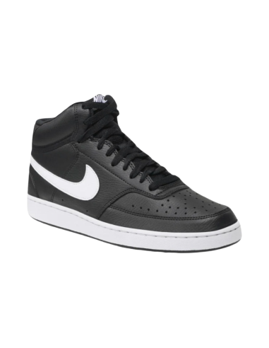 Nike Court Vision Mid NN DN3577 001 sneakers sportive uomo in ecopelle nero Nike - 1 Nike Court Vision Mid NN scarpe alte sporti