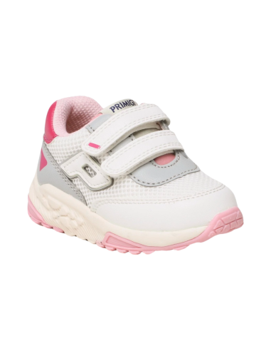 Primigi 3949700 sneakers bambina in similpelle e tessuto bianco Primigi - 1 Primigi scarpe bambina in ecopelle con chiusura velc