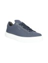 EXTON 83 sneakers uomo in pelle gommata blu Exton - 2 Exton scarpe casual basse uomo gommato blu 