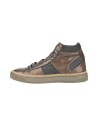 EXTON 876 sneakers uomo in pelle testa di moro Exton - 2 Exton scarpe alte in pelle color cuoio anticato sigaro 