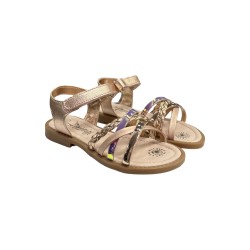 Primigi 7935722 sandali bambina in pelle laminata rosa gold