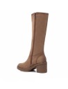 REFRESH 171296 stivali donna in camoscio beige Refresh - 2 Refresh stivali alti con tacco in camoscio tortora 