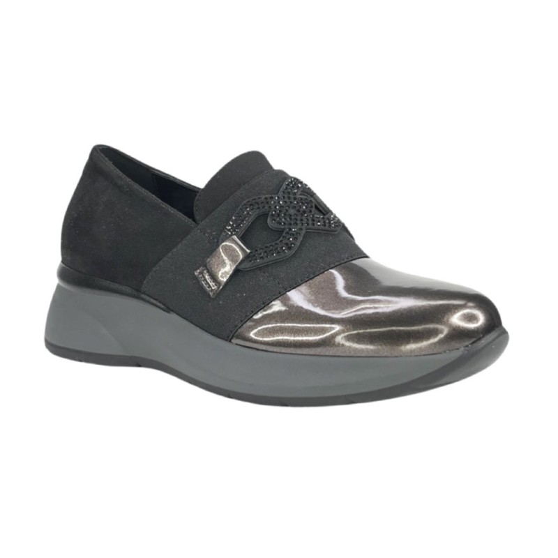 Comart 5D4812 slip on donna in vernice taupe Comart - 2 Comart scarpe donna in vernice perlata taupe 