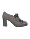 COMART 484367 tronchetti donna con tacco in camoscio caffe' Comart - 1 COMART scarpe con tacco a blocco alto 7 cm in camoscio ca