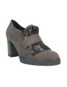 COMART 484367 tronchetti donna con tacco in camoscio caffe' Comart - 2 COMART scarpe con tacco a blocco alto 7 cm in camoscio ca