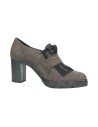 COMART 484367 tronchetti donna con tacco in camoscio caffe' Comart - 3 COMART scarpe con tacco a blocco alto 7 cm in camoscio ca