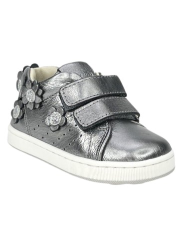 Balducci Soft CITA6211A sneakers bambina in pelle color acciaio Balducci - 3 Balducci soft scarpe bambina primi passi in pelle c