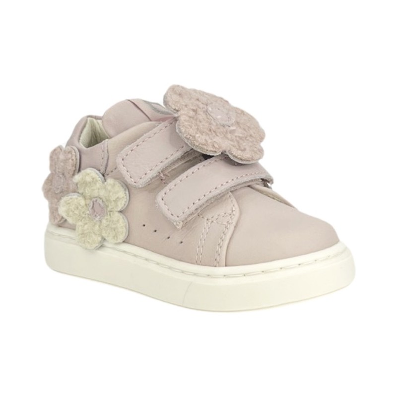 Balducci Soft  MSP4508R sneakers bambina primi passi in pelle rosa Balducci - 3 Balducci soft scarpe bambina con strappi in vera