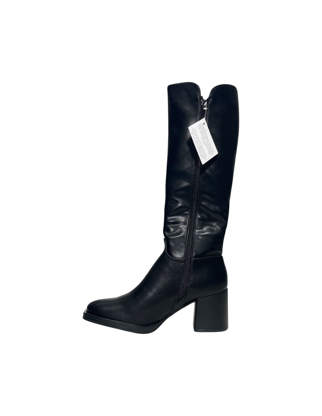 KEYS K-8583 stivali donna con tacco in pelle nero Donna Taglia 41