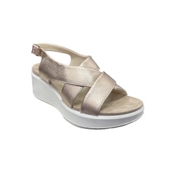 Enval Soft 7792333 sandali donna in pelle champagne 2