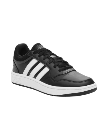 Adidas Hoops 3.0 GY5432 sneakers uomo in pelle bianco e nero Adidas - 1 Scarpe uomo Adidas Hoops 3.0 da ginnastica 