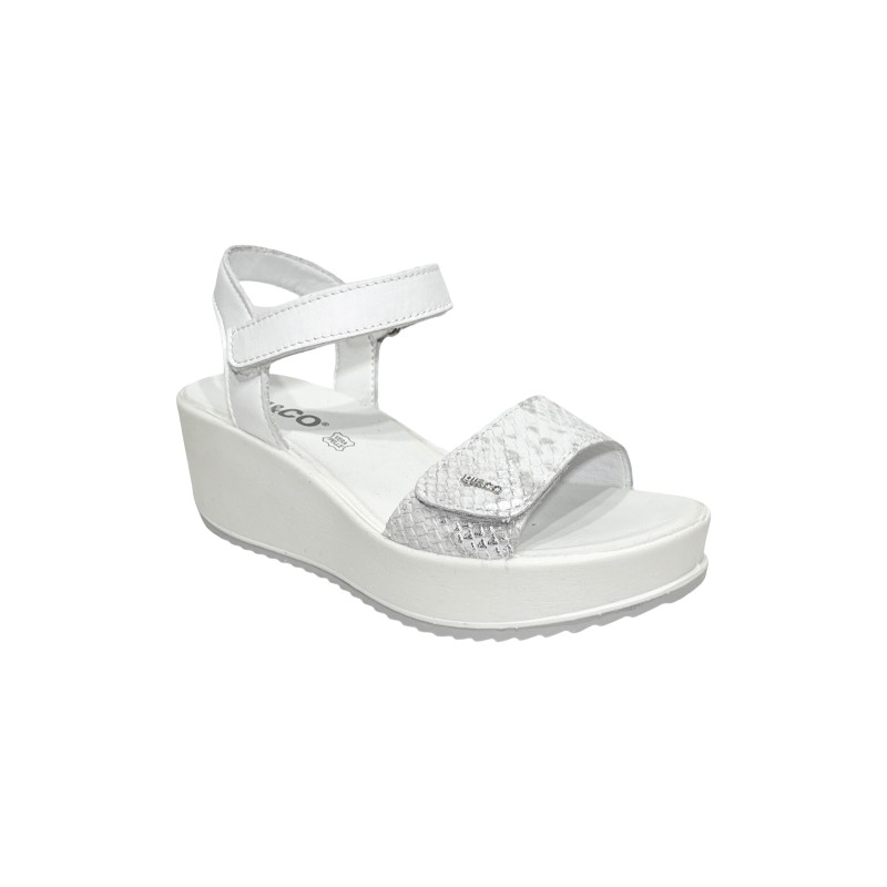 Igi&Co 7665644 sandali donna in pelle bianco argento