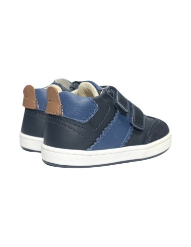 Balducci Soft CITA6207J sneakers bambino primi passi in vera pelle blu e jeans Balducci - 2 Balducci soft scarpe bambino primi p