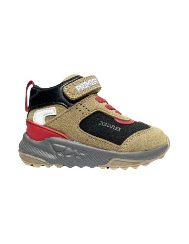 Primigi 2947611 sneakers bambino in camoscio senape e nero Primigi - 1 Primigi bambino scarpe alte in camoscio con chiusura velc