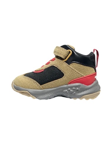 Primigi 2947611 sneakers bambino in camoscio senape e nero Primigi - 2 Primigi bambino scarpe alte in camoscio con chiusura velc