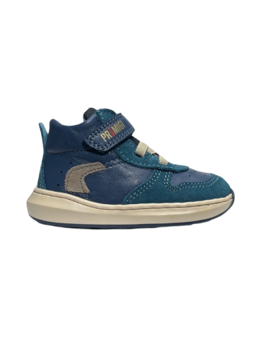 Primigi 4900200 sneakers bambino primi passi in pelle petrolio Primigi - 1 Primigi Soft bambino in vera pelle con chiusura velcr