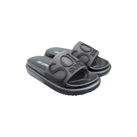 Solo Soprani Beach SSW519N95 sandali mare donna con fascia semi trasparente nero
