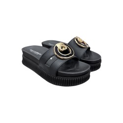 Solo Soprani Beach SSW519N39 sandali mare donna in similpelle nero