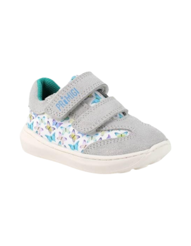 PRIMIGI 3905011 sneakers bambina in pelle e camoscio grigio Primigi - 2 Primigi scarpe con strappi bambina scamosciato bianco gr