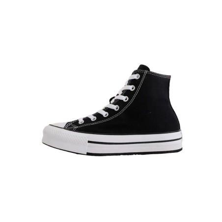 Converse Ctas Eva Lift HI 372859C sneakers bambino in tessuto black/white/black