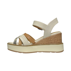 Carmela 161386 sandali donna in pelle beige 2