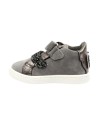 Primigi 4902122 sneakers bambina in camoscio laminato grigio Primigi - 2 Primigi scarpe bambina primi passi in camoscio con chiu