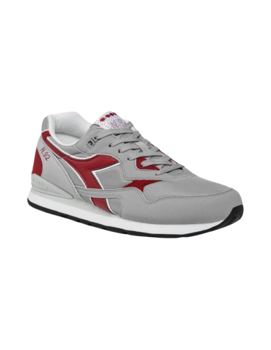 DIADORA N.92  101.173169 01 75067 sneakers uomo in camoscio grigio e rosso Diadora - 1 DIADORA N.92 PALOMA GREY scarpe sportive 