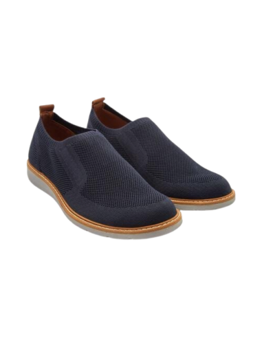 IGI&CO 3605911 slip on uomo in tessuto elasticizzato blu Igi&Co - 1 Igi&amp;Co scarpe casual uomo in tessuto traspirante blu lin