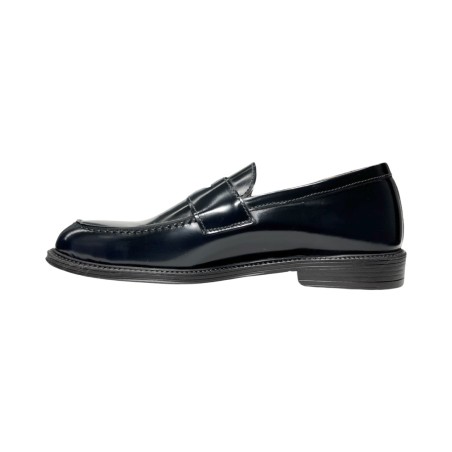EXTON 572 mocassini uomo in pelle abrasivato blu
