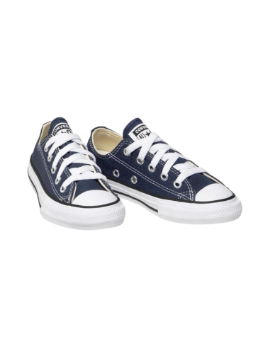 Converse All Star Ox 3J237C sneakers bambino in tela blu Converse - 1 Converse All Star Ox 3J237C scarpe basse calzata kids in t