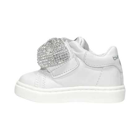 Balducci CSP5708B sneakers bambina primi passi in pelle bianco
