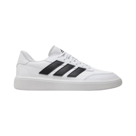 Adidas Courtblock IF4033 sneakers uomo in similpelle bianco e nero