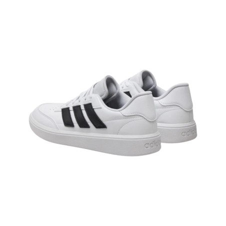 Adidas Courtblock IF4033 sneakers uomo in similpelle bianco e nero