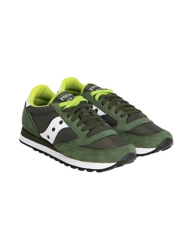 SAUCONY Jazz Originals 2044-275 sneakers unisex in camoscio e tessuto verde Saucony - 1 Saucony Jazz Originals dark green vert f