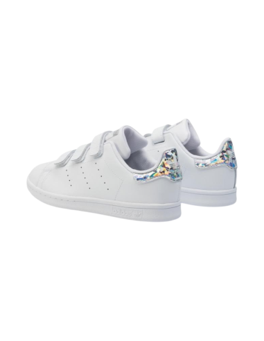 Adidas Stan Smith Cf C EE8484 sneakers bambina in similpelle bianco Adidas - 2 Adidas Stan Smith CF C scarpe kids sportive in pe