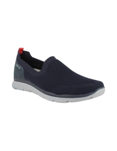 ENVAL SOFT 3716411 scarpe uomo in tessuto blu Enval Soft - 1 Enval soft slip on uomo linea comoda in tessuto traspirante blu 