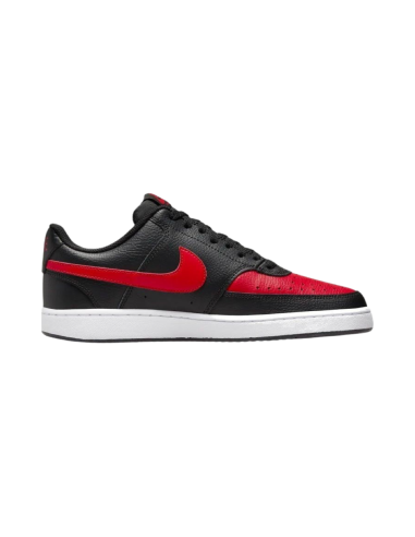 NIKE Court Vision DV6488 001 sneakers sportive uomo in similpelle rosso e nero Nike - 2 Nike Court Vision scarpe basse uomo in e