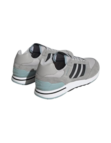 Adidas Run 80s HP6113 sneakers uomo in camoscio grigio Adidas - 2 Adidas Run 80s scarpe sportive uomo in camoscio e tessuto 