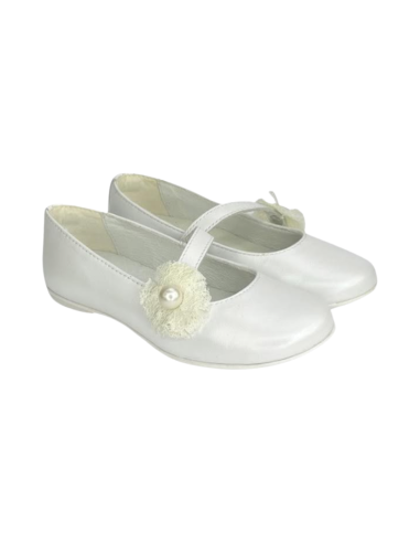 Primigi 5437200 ballerine bambina in pelle bianco Primigi - 1 Primigi Kids ballerine eleganti in nappa perla bianco 