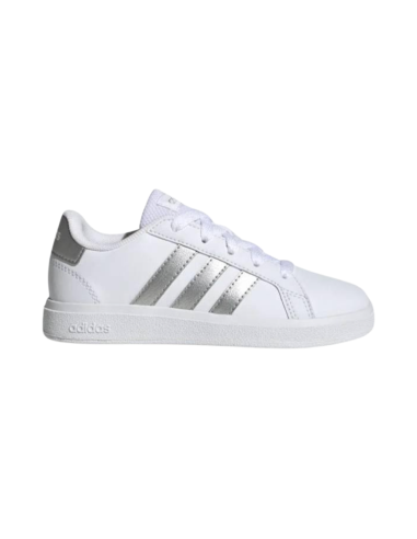 ADIDAS GRAND COURT 2.0 K GW6506 sneakers donna in similpelle bianco silver Adidas - 1 ADIDAS Grand Court 2.0 K scarpe sportive b