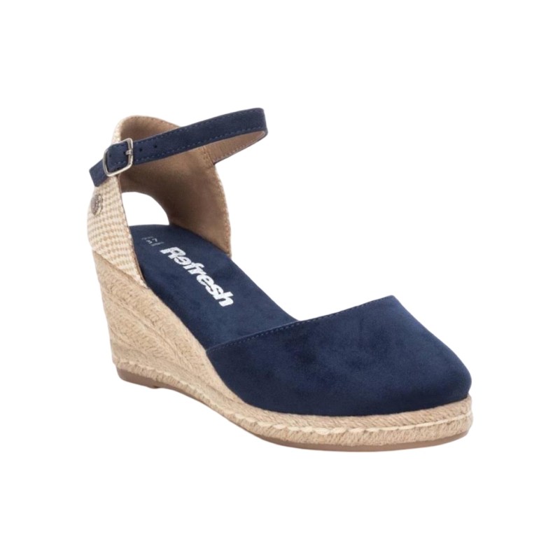 Refresh 170770 sandali donna in camoscio blu