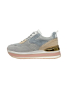 QUEEN HELENA X28-30 sneakers donna in camoscio satinato grigio Queen Helena - 2 Queen Helena Shoes scarpe donna primavera estate