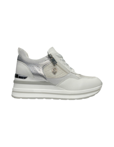 QUEEN HELENA X30-26 sneakers donna con zeppa in similpelle bianco Queen Helena - 1 Queen Helena Shoes scarpe donna primavera est